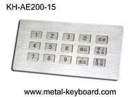 15 مفاتيح الفولاذ المقاوم للصدأ المعادن كشك لوحة المفاتيح تخصيص لوحة المفاتيح الرقمية بنسبة 3 × 5 تخطيط