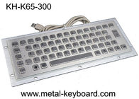 لوحة مفاتيح سلكية 65 مفتاحًا من الفولاذ المقاوم للصدأ PS / 2 مقاس 300 × 110 ملم